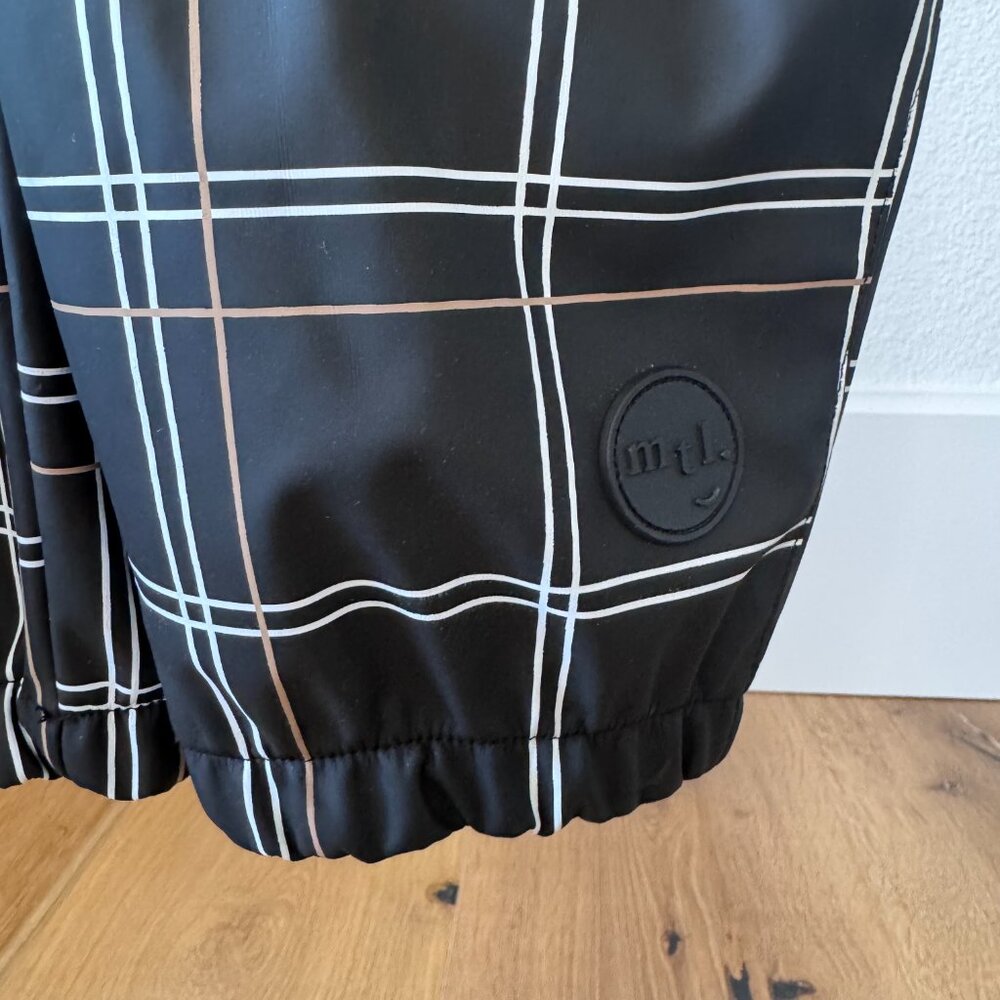 Miles The Label Rain Overalls 2Y • Black & White Plaid • Kids waterproof Outdoor - Picture 10 of 16